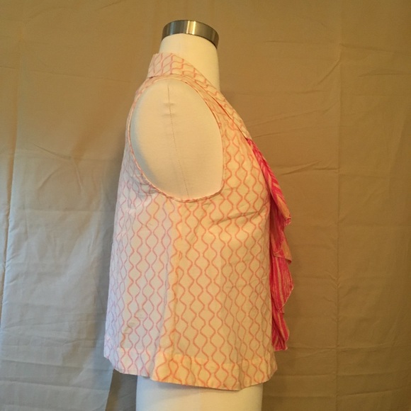 Anthropologie HD In Paris Blip Band Ruffle Blouse - Picture 5 of 8